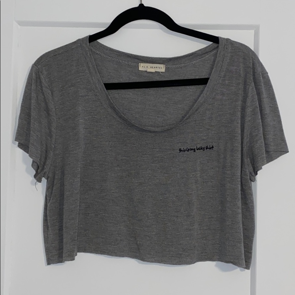 L.A. Hearts cropped tee